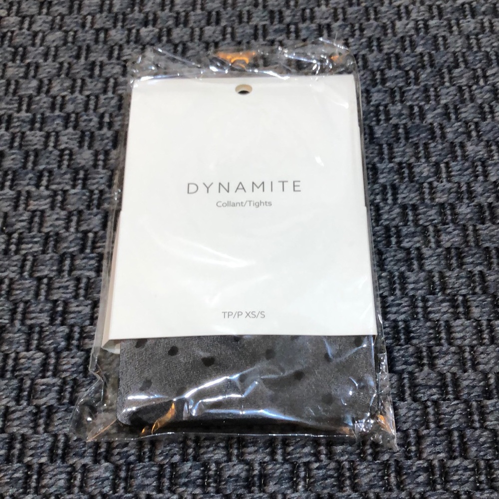 Dynamite - XS/S Tights - Black Swiss Dot